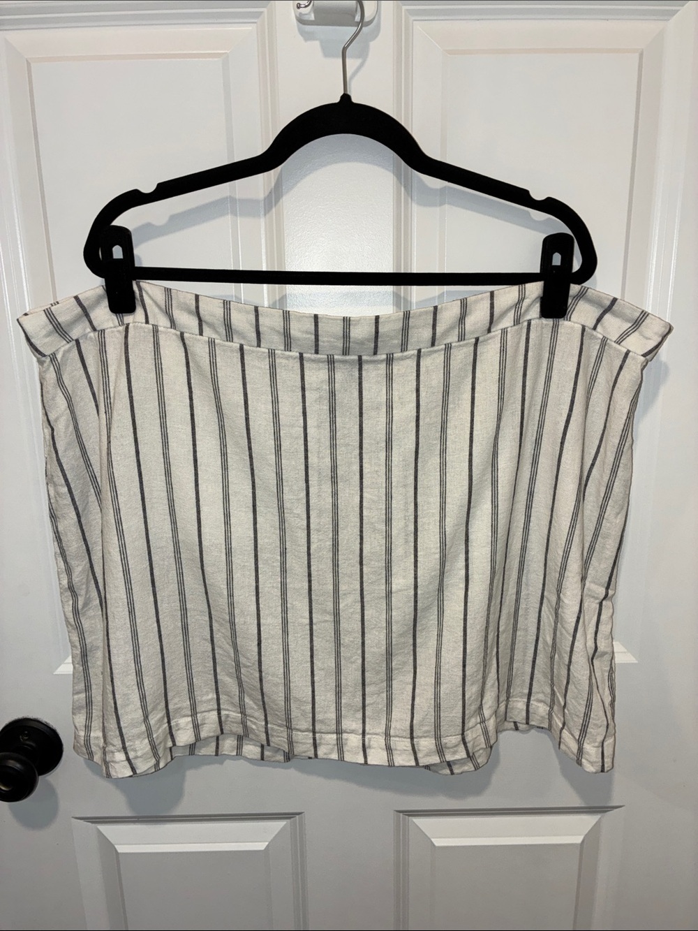 Old Navy Linen Striped Pull-On Casual Summer Skirt Size XXL